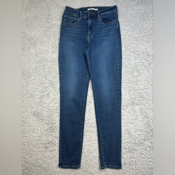 Levi's Jeans Womens 27 High Rise 721 Dark Wash Classic Basic Denim Everyday - Picture 1 of 4